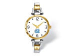 LogoArt University of North Carolina Elegant Ladies Two-tone Watch
