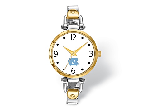 LogoArt University of North Carolina Elegant Ladies Two-tone Watch