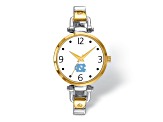 LogoArt University of North Carolina Elegant Ladies Two-tone Watch