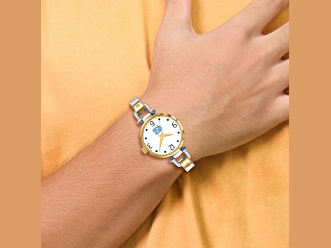 LogoArt University of North Carolina Elegant Ladies Two-tone Watch