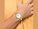 LogoArt University of North Carolina Elegant Ladies Two-tone Watch