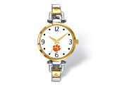 LogoArt Clemson University Elegant Ladies Two-tone Watch