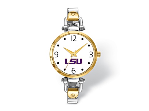 LogoArt Louisiana State University Elegant Ladies Two-tone Watch