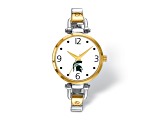 LogoArt Michigan State University Elegant Ladies Two-tone Watch