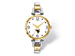 LogoArt West Virginia University Elegant Ladies Two-tone Watch