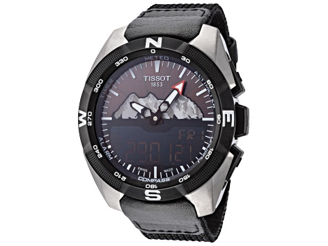Tissot Men's T-Touch 45mm Black Dial Fabric Watch