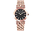 Mathey Tissot Women's Classic Black Dial Rose Stainless Steel Watch