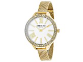 Kenneth Cole Women's Classic Yellow Stainless Steel Mesh Band Watch