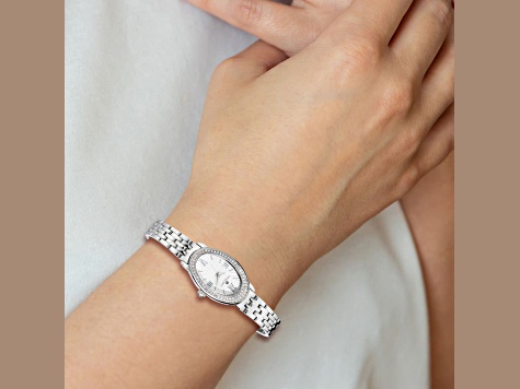 Charles Hubert Ladies Stainless Steel 21x32mm Watch Amazon.com: Charles-Hubert, Paris Women main image 3