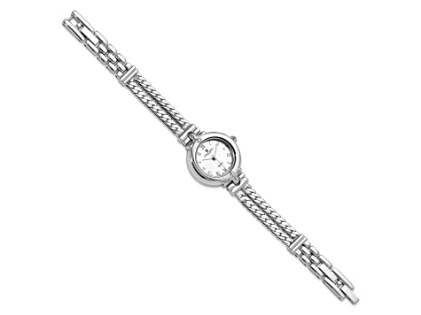 Charles Hubert Ladies Chrome Finish Silver Dial Chain Bracelet Watch Ladies Charles Hubert Chrome-finish Silver Dial Chain  main image 2