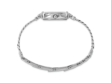 Ladies Charles Hubert Chrome-finish Silver Dial Chain  display picture 1