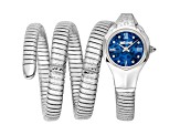 Just Cavalli Women's Ravenna Blue Dial, Stainless Steel Watch