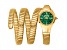 Just Cavalli Women's Ravenna Green Dial, Yellow Stainless Steel Watch