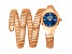 Just Cavalli Women's Ravenna Blue Dial, Rose Stainless Steel Watch
