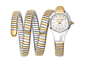 Just Cavalli Women's Ravenna White Dial, Multicolor Stainless Steel Watch