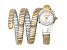 Just Cavalli Women's Ravenna White Dial, Multicolor Stainless Steel Watch
