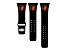Gametime MLB Baltimore Orioles Black Silicone Apple Watch Band (42/44mm M/L). Watch not included.