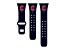 Gametime MLB Cleveland Guardians Navy Silicone Apple Watch Band (42/44mm M/L). Watch not included.