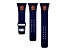 Gametime MLB Detroit Tigers Navy Silicone Apple Watch Band (42/44mm M/L). Watch not included.