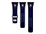 Gametime MLB Houston Astros Navy Silicone Apple Watch Band (42/44mm M/L). Watch not included.