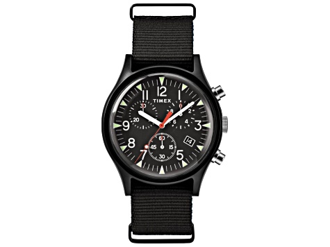 Timex Men's MK1 40mm Quartz Watch, Black Fabric Strap