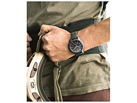 Timex Men's MK1 42mm Quartz Watch, Green Fabric Strap
