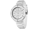 Oceanaut Women's Acqua White Dial, White Rubber Strap Watch