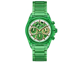 Guess Classic 40mm Green Dial Multi-function Quartz Watch