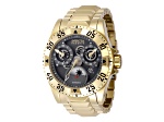 Invicta Reserve Excursion 49.5mm Gunmetal Dial Yellow Stainless Steel Bracelet Automatic Watch