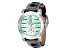 Invicta Invicta Racing 46mm Quartz Gray Leather Strap Watch, Turquoise Color Dial