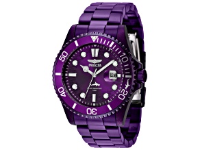 Invicta Men's 43mm Purple Dial Quartz Watch