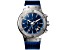 Christian Van Sant Men's Monarchy Blue Dial, Gray Bezel, Blue Rubber Strap Watch