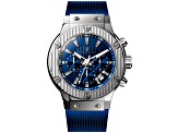 Christian Van Sant Men's Monarchy Blue Dial, Gray Bezel, Blue Rubber Strap Watch