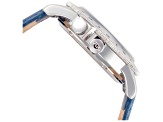 Glycine Men's Airman Worldtimer GMT 40mm Quartz Blue Leather Strap Watch