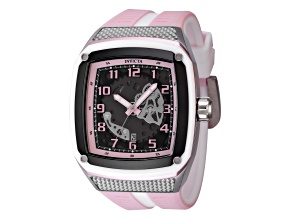 Invicta Invicta Racing 45.5mm Quartz Pink and White Silicone Strap Watch