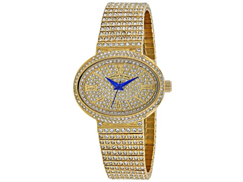 Christian Van Sant Women's Sparkler Yellow Dial, Yellow Stainless Steel Watch
