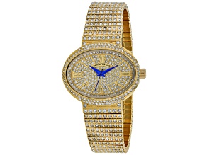 Christian Van Sant Women's Sparkler Yellow Dial, Yellow Stainless Steel Watch