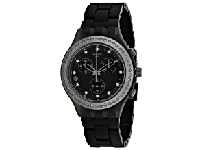 Swatch Women's Full Blooded Stoneheart Black Stainless Steel Watch