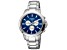 Ferre Milano Men's Fashion 44mm Quartz Blue Dial Stainless Steel Watch