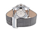 Hamilton Men's Jazzmaster 42mm Automatic Gray Leather Strap Watch