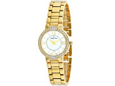 Mathey Tissot Women's FLEURY 5776 White Dial, Yellow Stainless Steel Watch