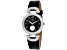 Roberto Bianci Women's Alessandra Black Dial, Black Leather Strap Watch