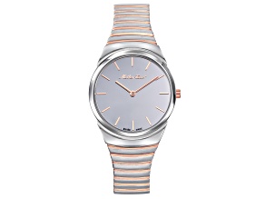 Mathey Tissot Women's Classic White Dial Rose Two-tone Stainless Steel Watch