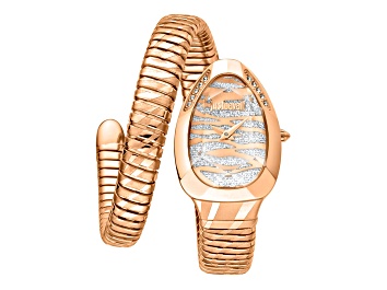 Picture of Just Cavalli Women's Snake Two-tone Dial, Rose Stainless Steel Watch