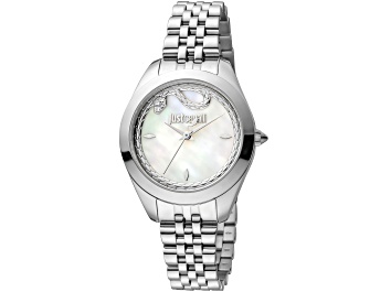 Picture of Just Cavalli Women's Snake White Dial, Stainless Steel Watch