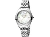 Just Cavalli Women's Snake White Dial, Stainless Steel Watch