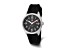 Charles Hubert Stainless Steel Black Dial Watch