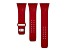 Gametime Arizona Cardinals Red Debossed Silicone Apple Watch Band (42/44mm M/L). Watch not included.