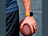 Gametime Pittsburgh Steelers Debossed Silicone Apple Watch Band (42/44mm M/L). Watch not included.