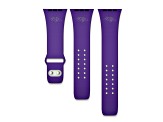 Gametime Baltimore Ravens Debossed Silicone Apple Watch Band (42/44mm M/L). Watch not included.